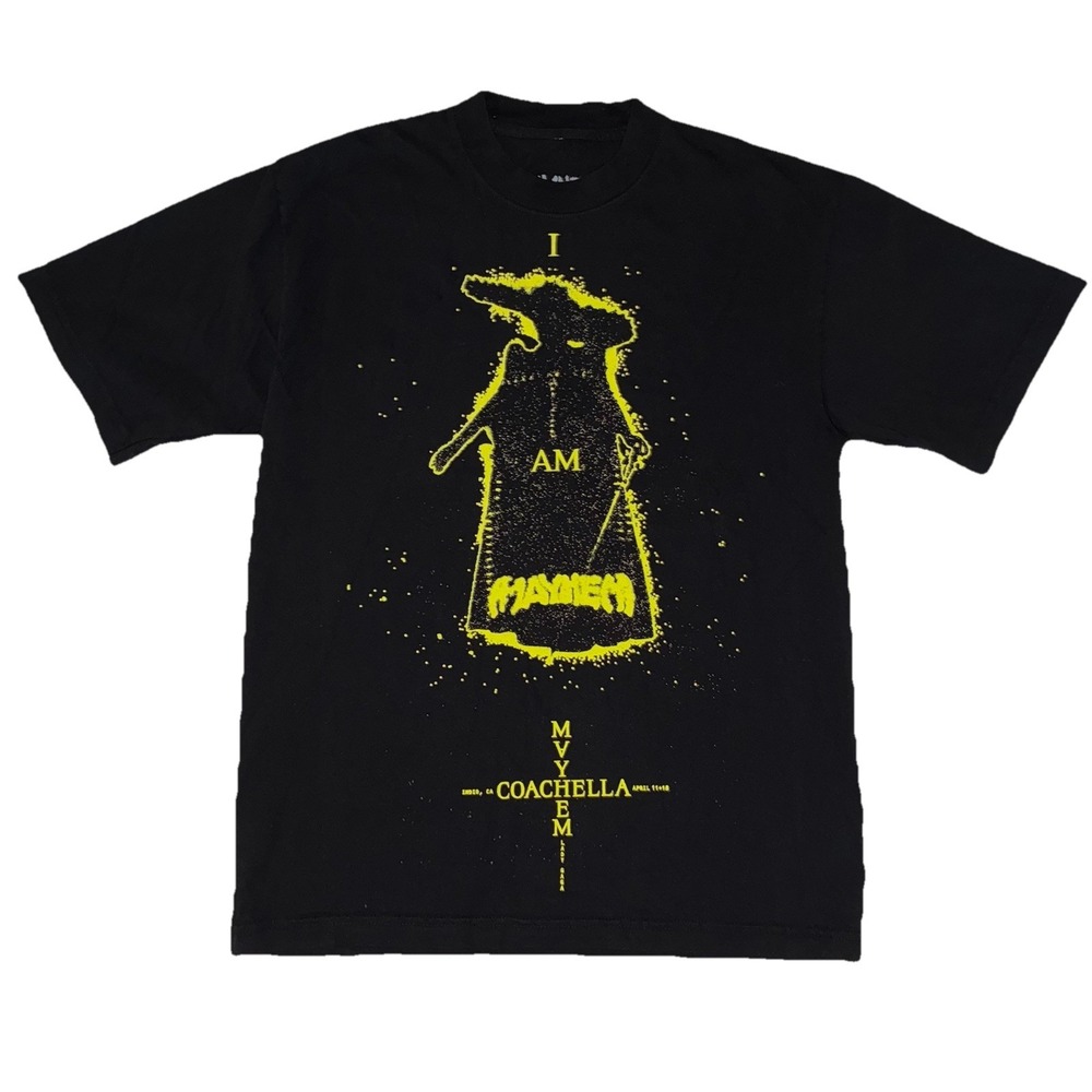 Lady Gaga‎ T Shirt S Black Mayhem Ball Tour Coachella 2025 Exclusive NEW *hole